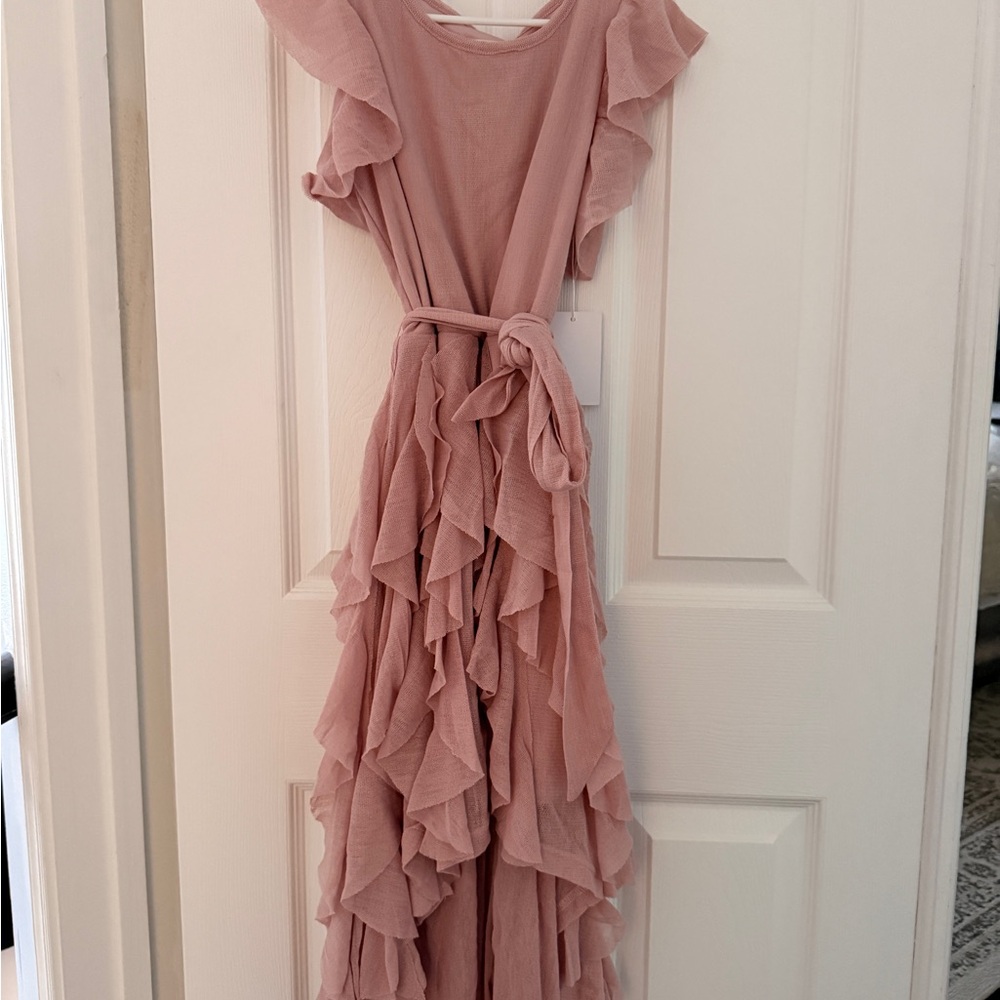 New With Tags: Joyfolie Blush Pink Ruffle High-low Dress